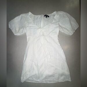 Lulus White Mini Dress Medium M Lace Spring Summer